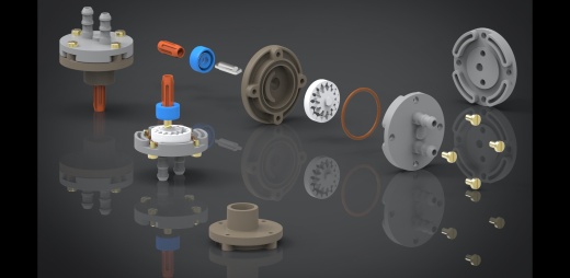 精巧内齿轮泵图纸缩略图